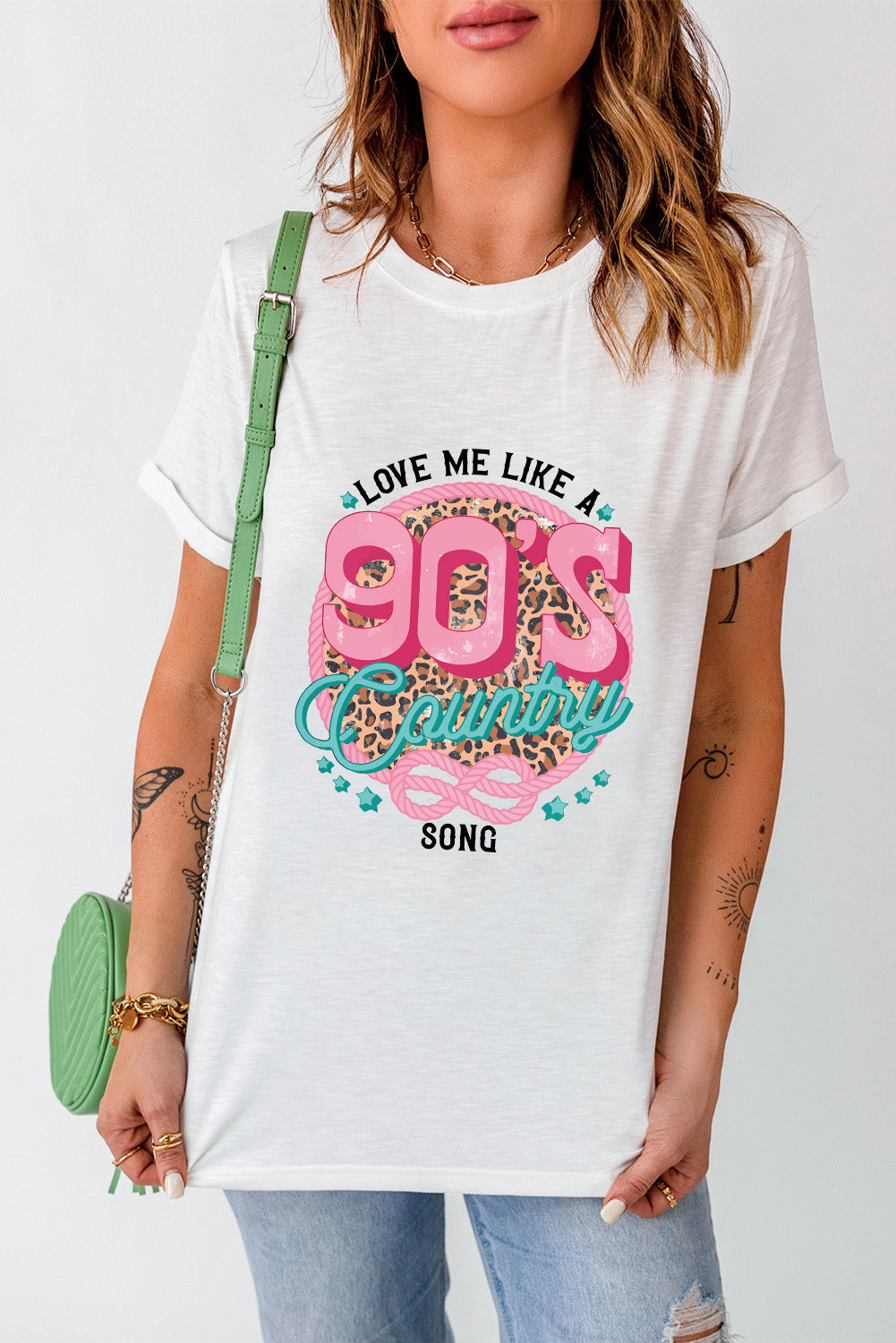 Short sleeve T-shirt with &
