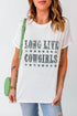 White T-shirt with &