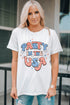White T-shirt with &