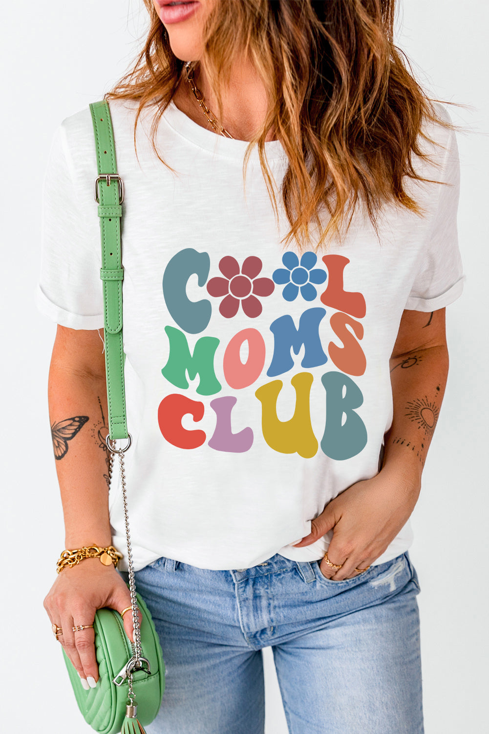 Casual COOL MOMS CLUB T-Shirt for moms