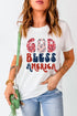 White T-shirt with &