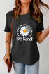 Graphic round neck short sleeve T-shirt with &
