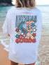 White graphic T-shirt with &