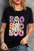 BOO Ghost Graphic Round Neck T-Shirt on model
