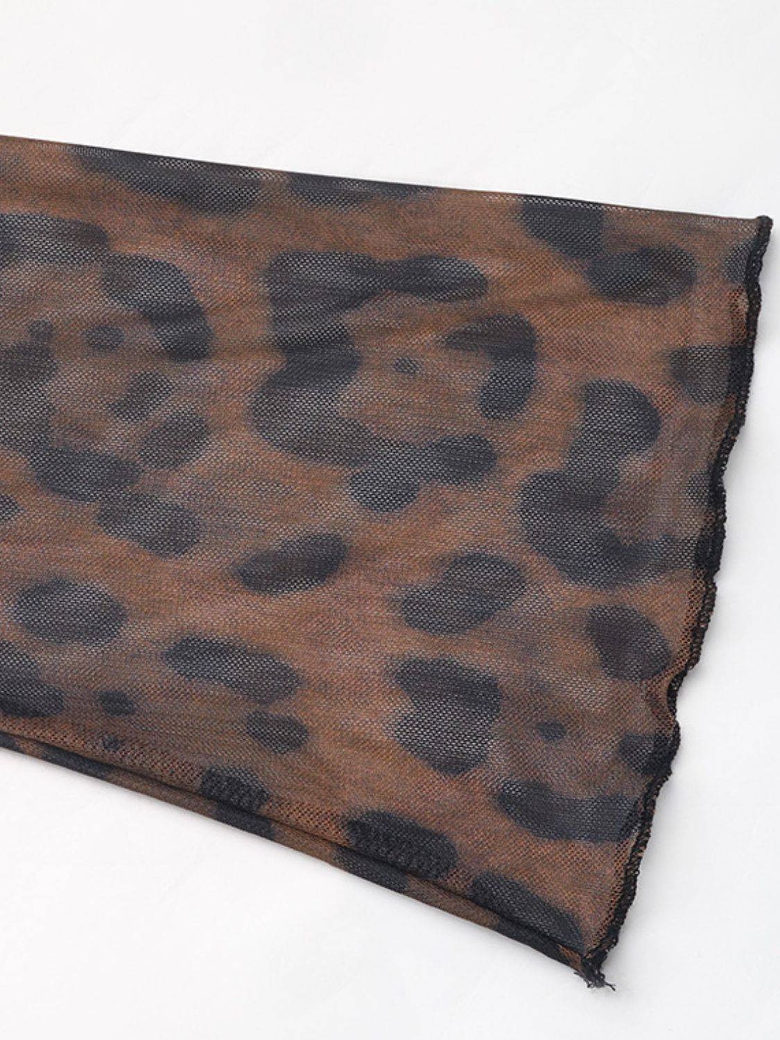 Leopard print fabric detail of bodysuit