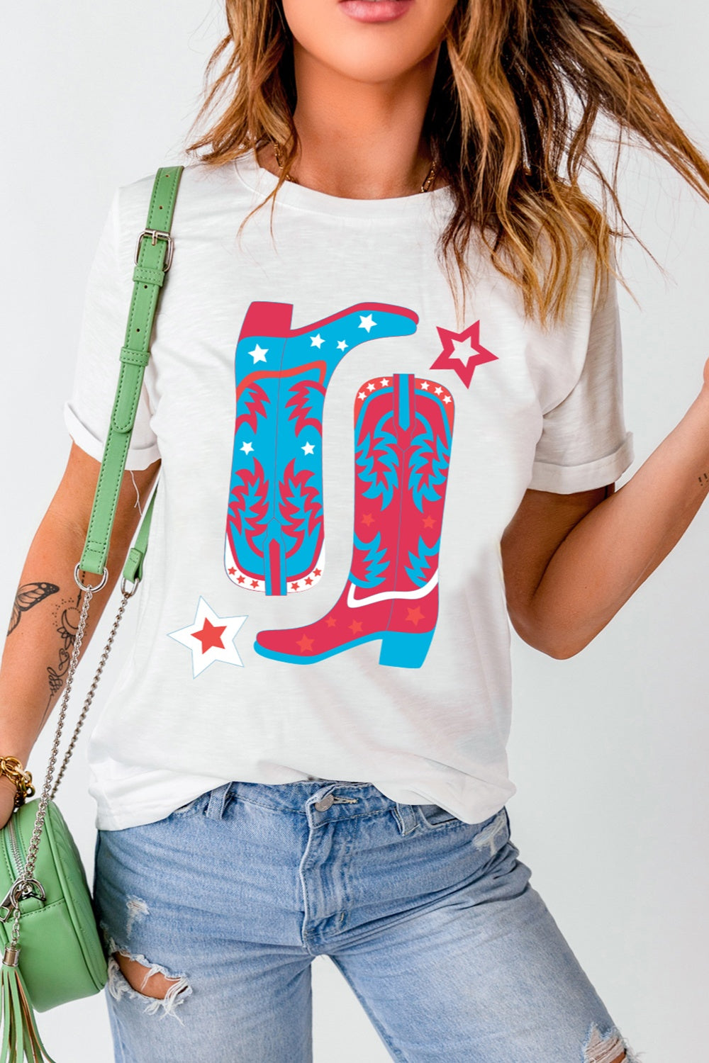 T-Shirt mit Rundhalsausschnitt und kurzen Ärmeln von Boots
