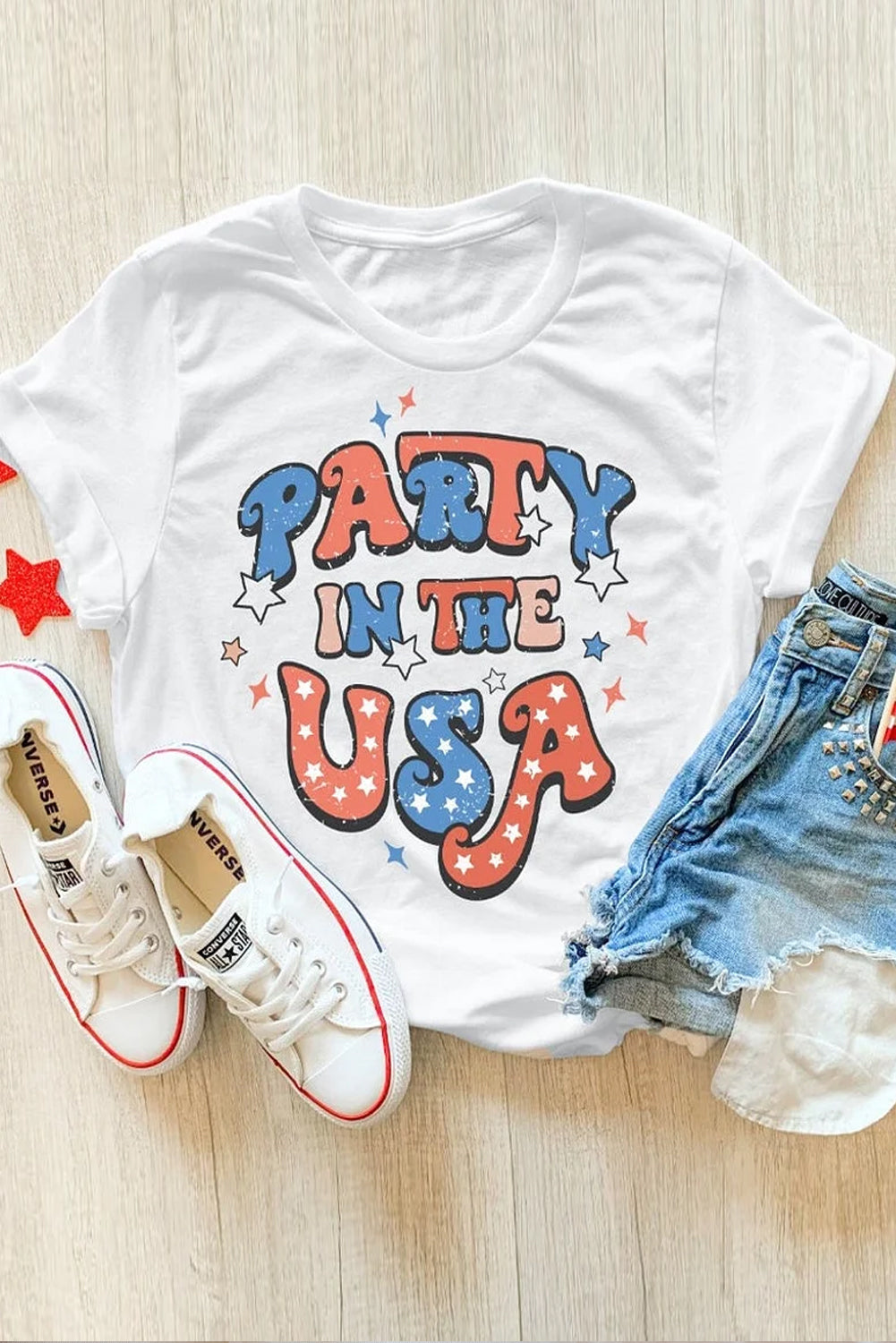 Flat lay of &