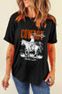 COWBOY round neck short sleeve t-shirt with graphic design