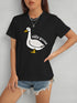 Black T-shirt with &