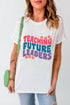 White T-shirt with &