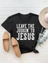 Black T-shirt with &