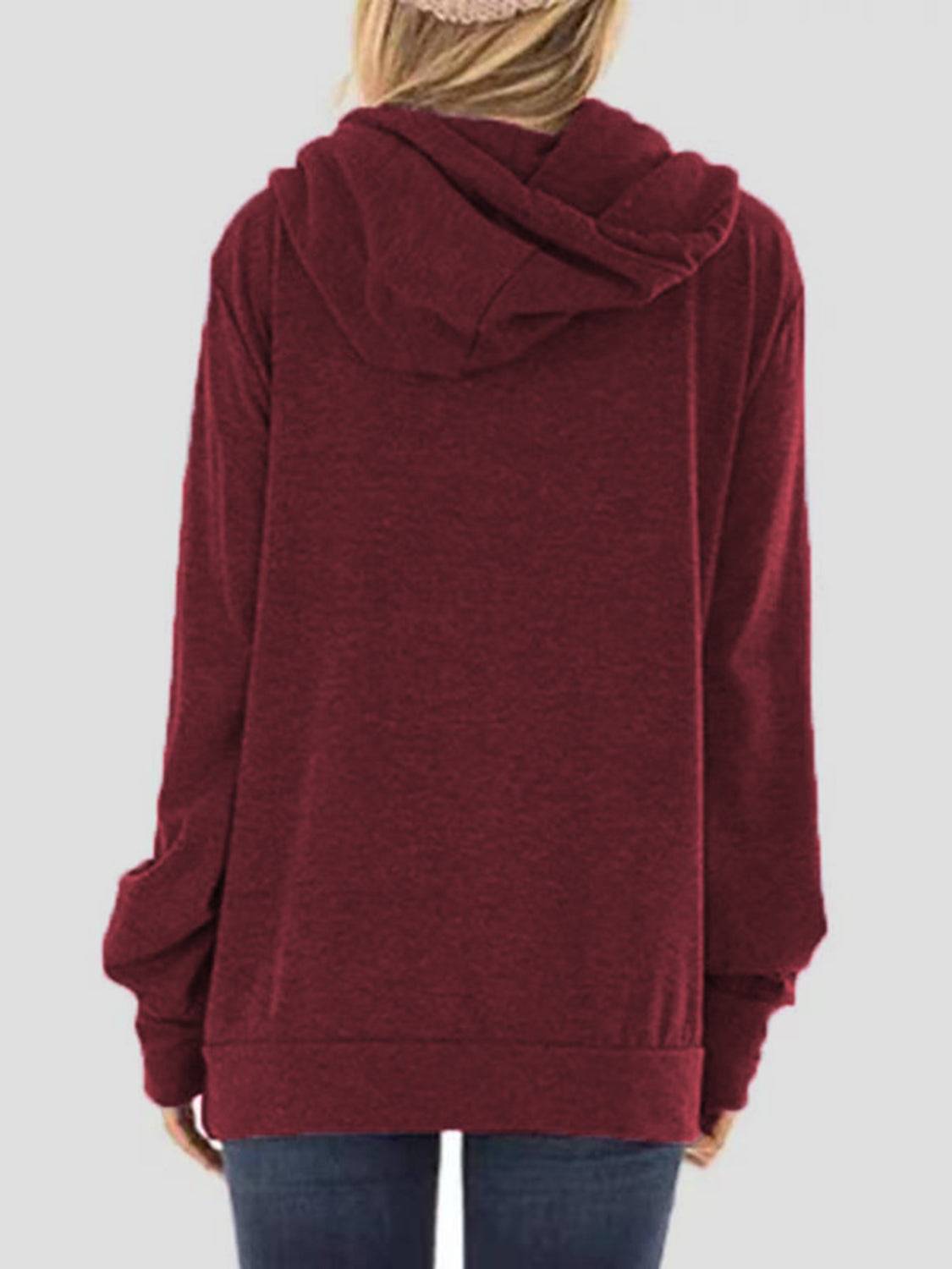 Navy Mama Bear graphic hoodie with drawstrings