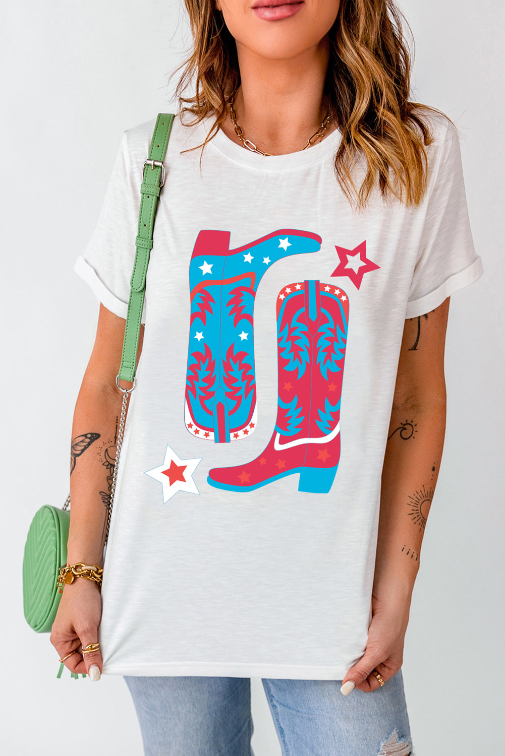 T-Shirt mit Rundhalsausschnitt und kurzen Ärmeln von Boots
