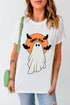Full Size Ghost Round Neck Short Sleeve T-Shirt, front view