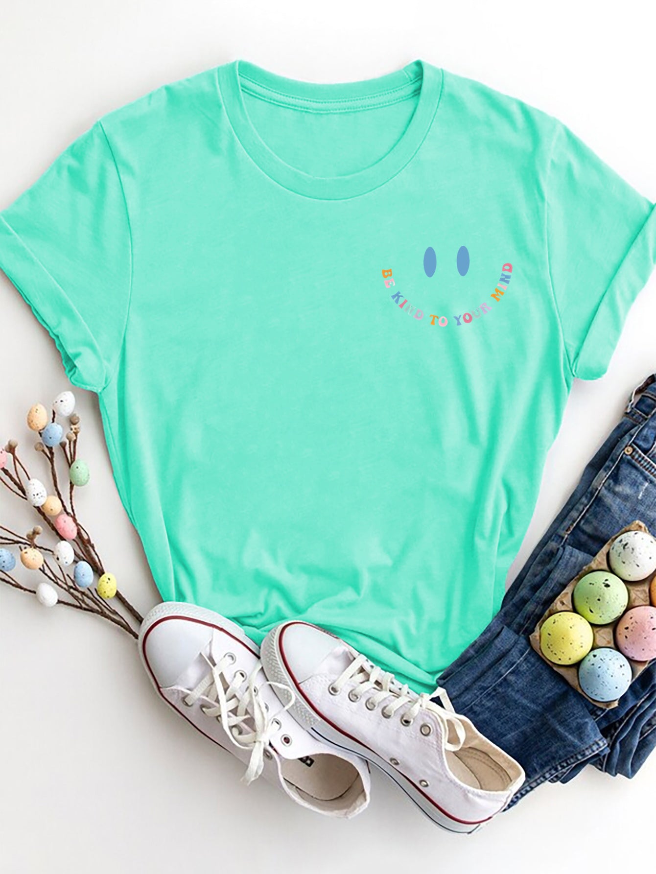 Mint T-shirt with &