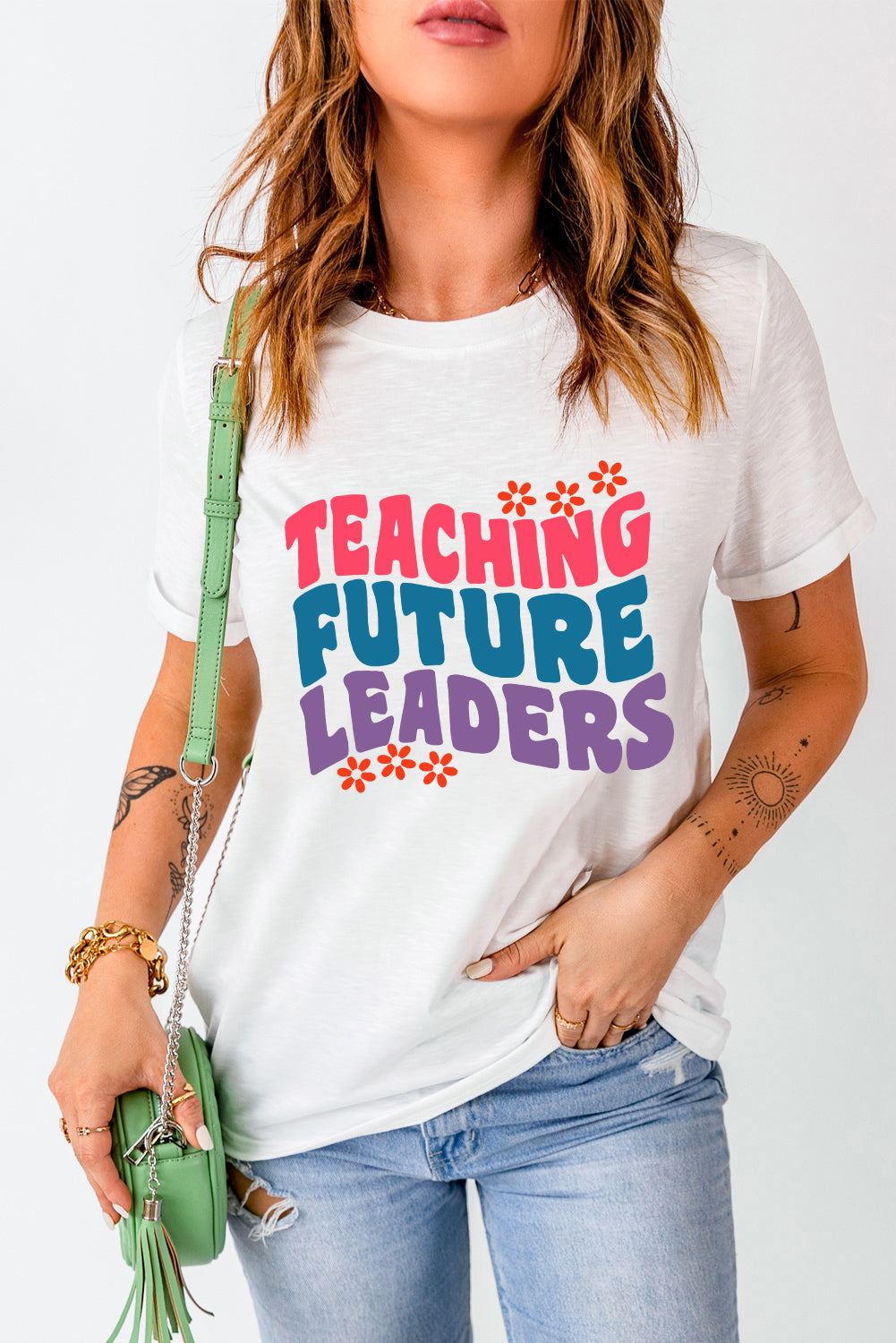 Letter graphic T-shirt reading &