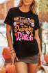 Black T-shirt with &