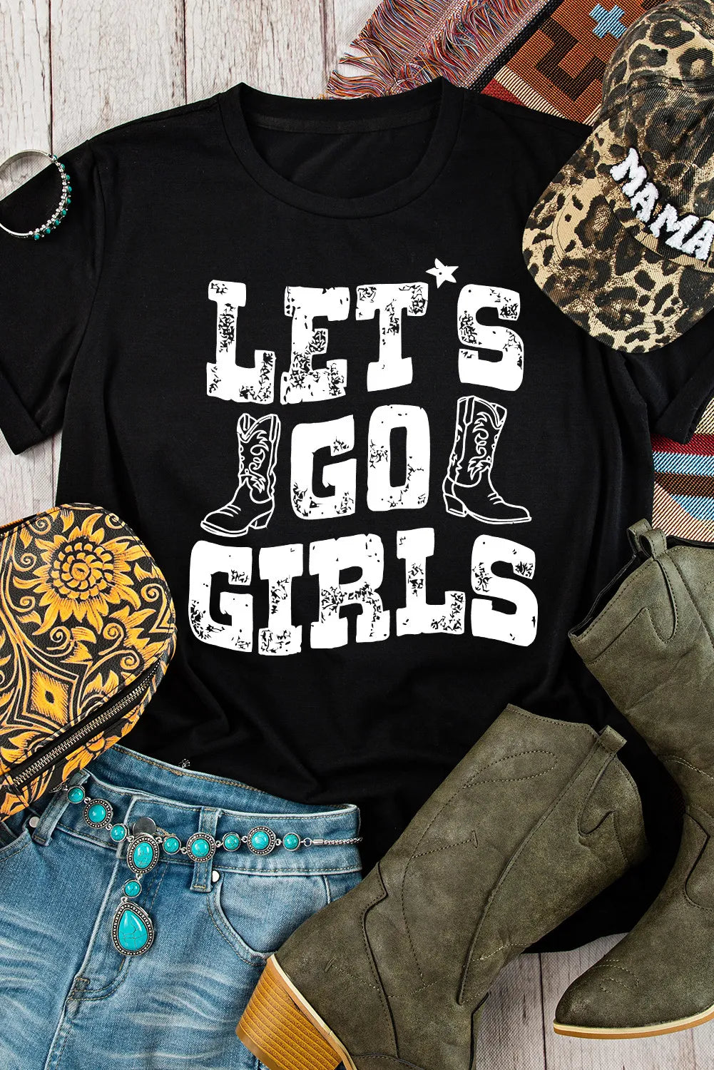 Flat lay of &