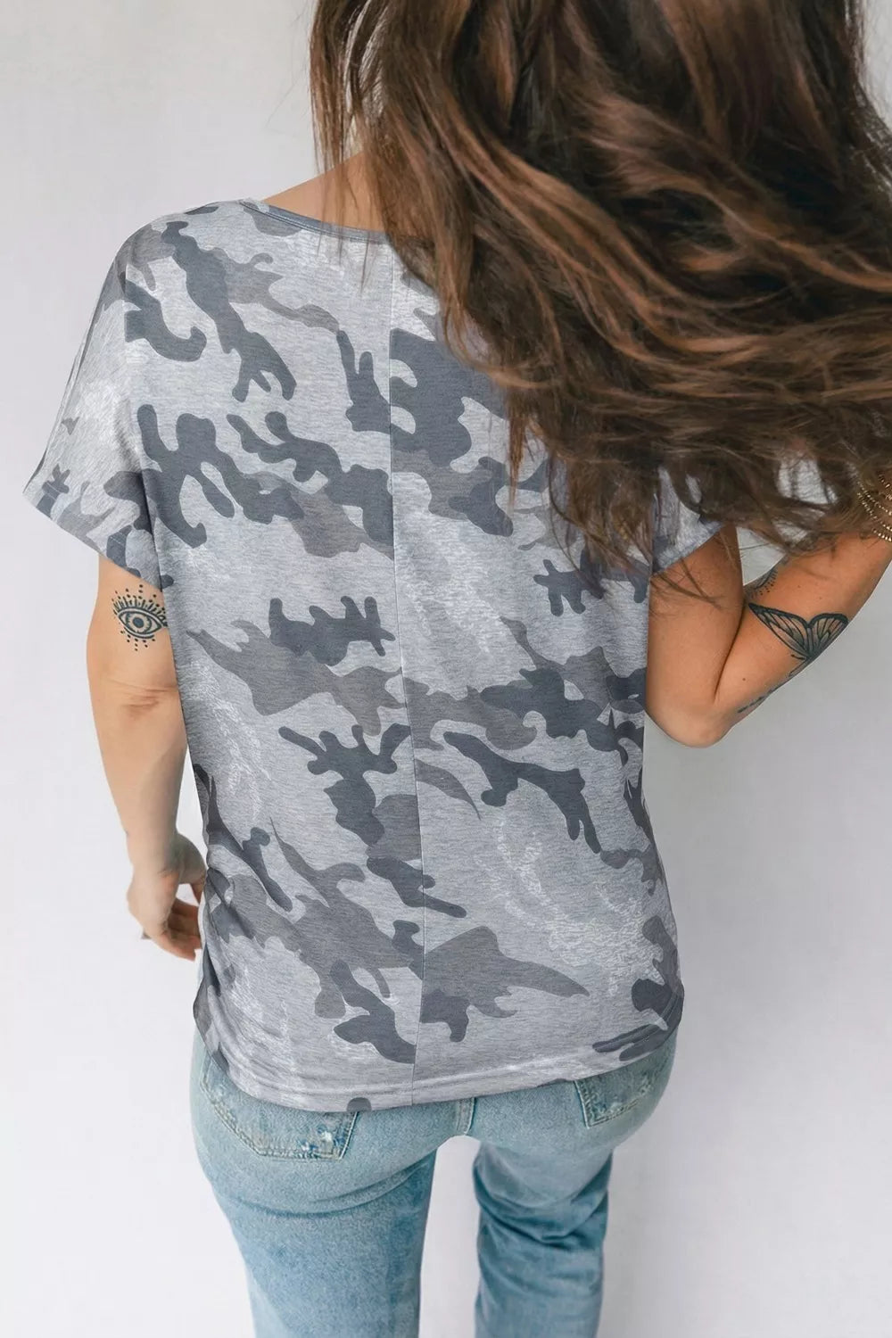 Camo Print Casual T Shirt