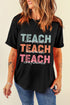 Black T-shirt with &