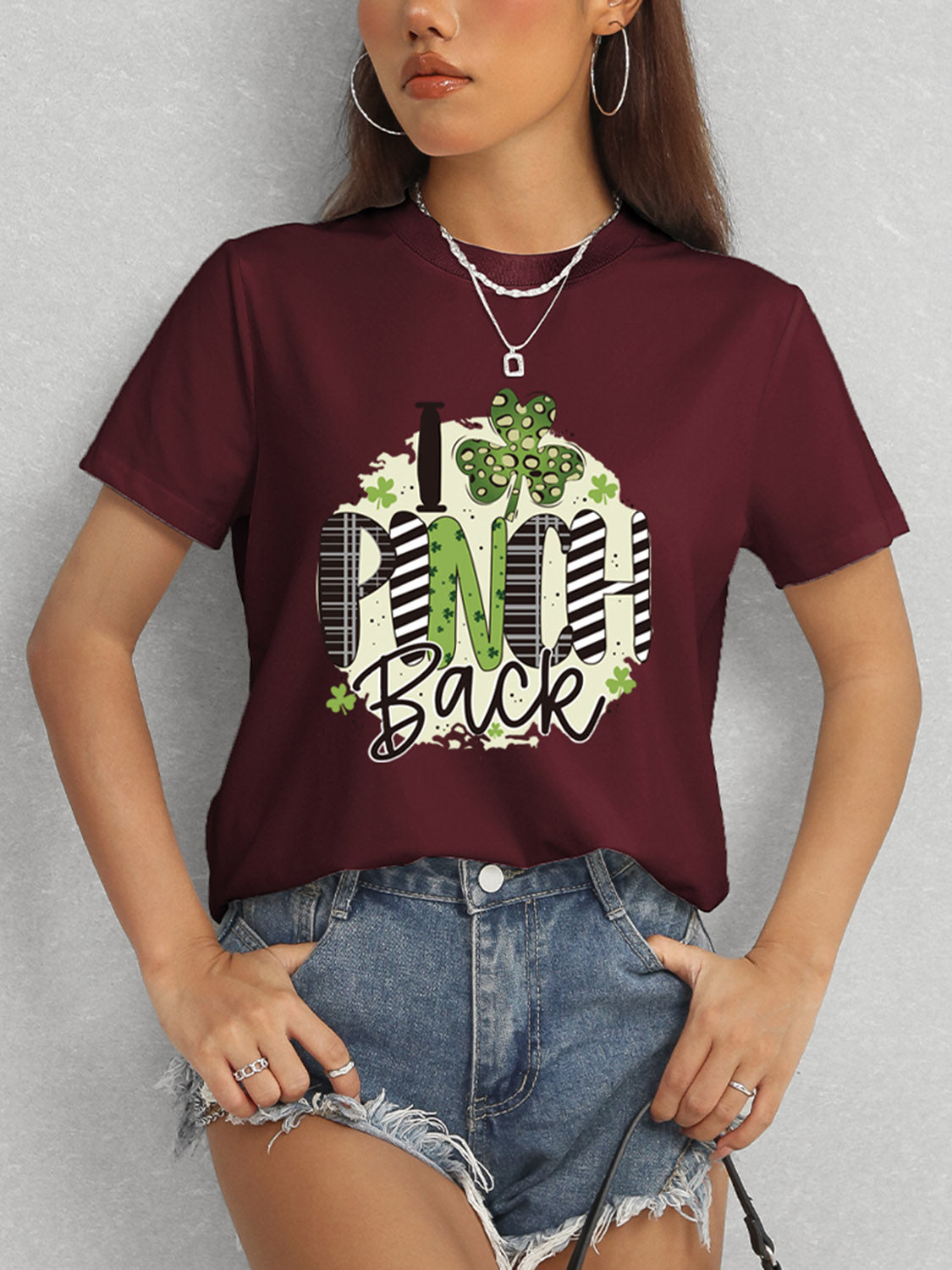 Maroon short sleeve t-shirt &