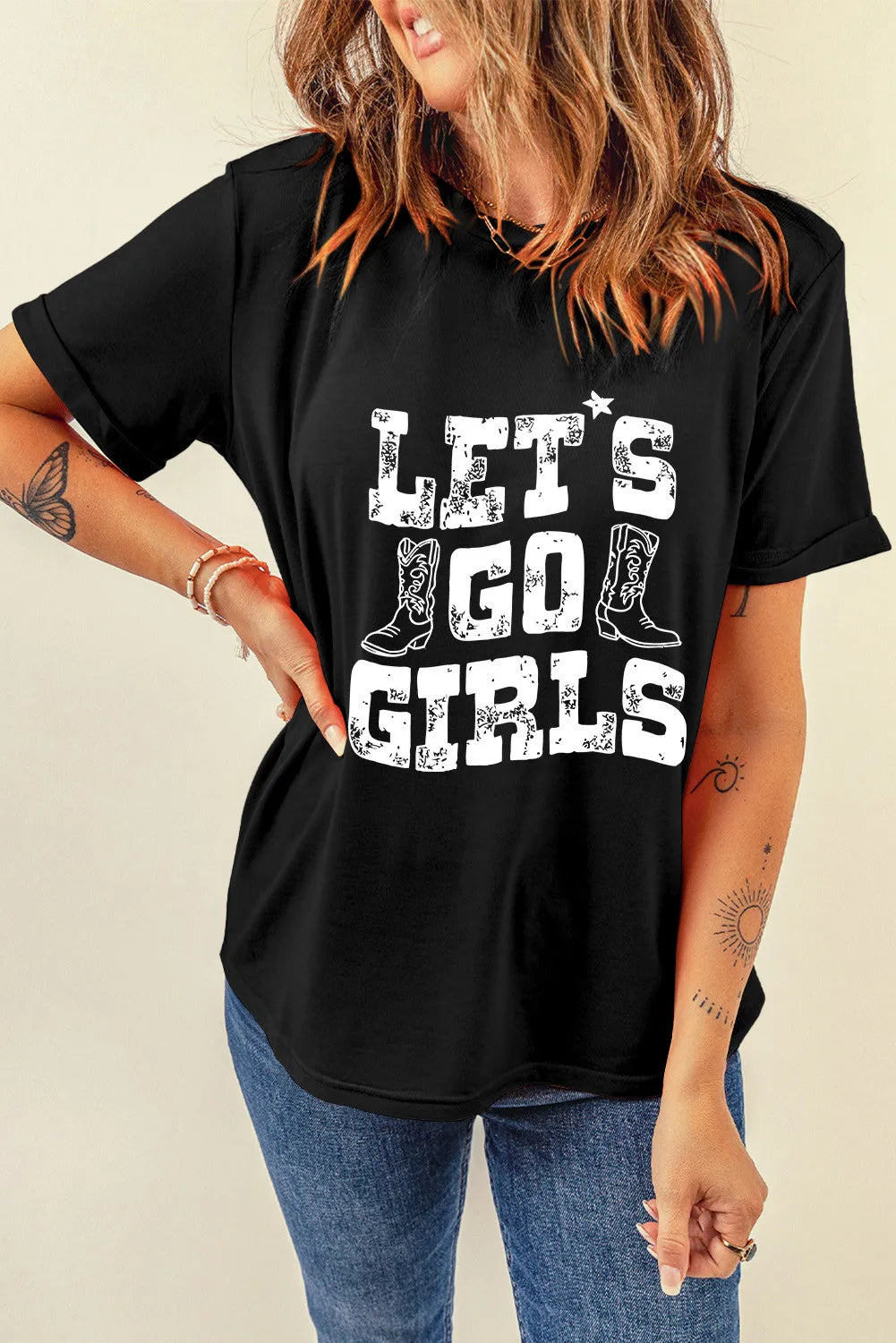 Short sleeve T-shirt with &