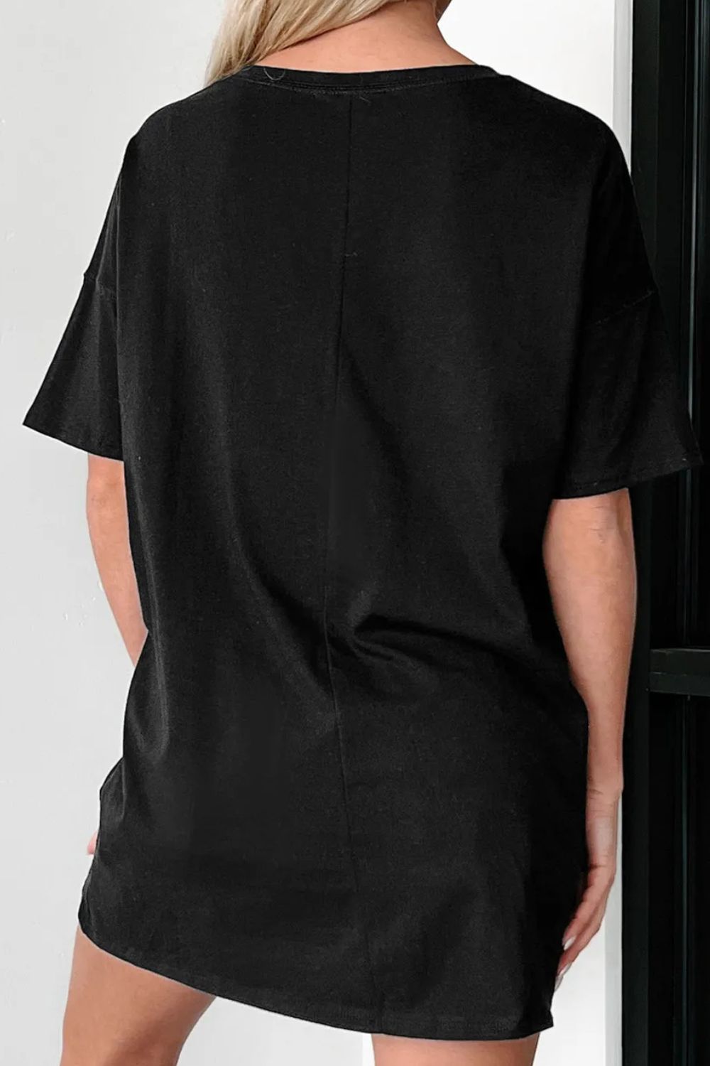 Black GAME DAY T-shirt, back view