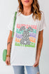 HAPPY EASTER T-Shirt with leopard print bunny design