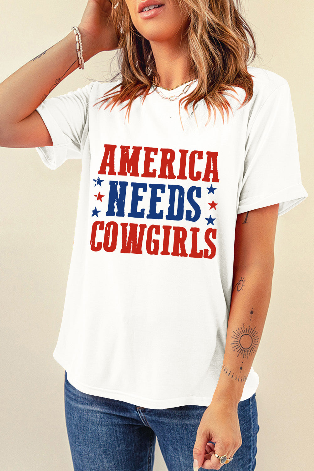 Short sleeve T-shirt with &