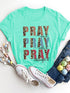 Mint green T-shirt with &