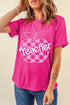 Pink T-shirt with &