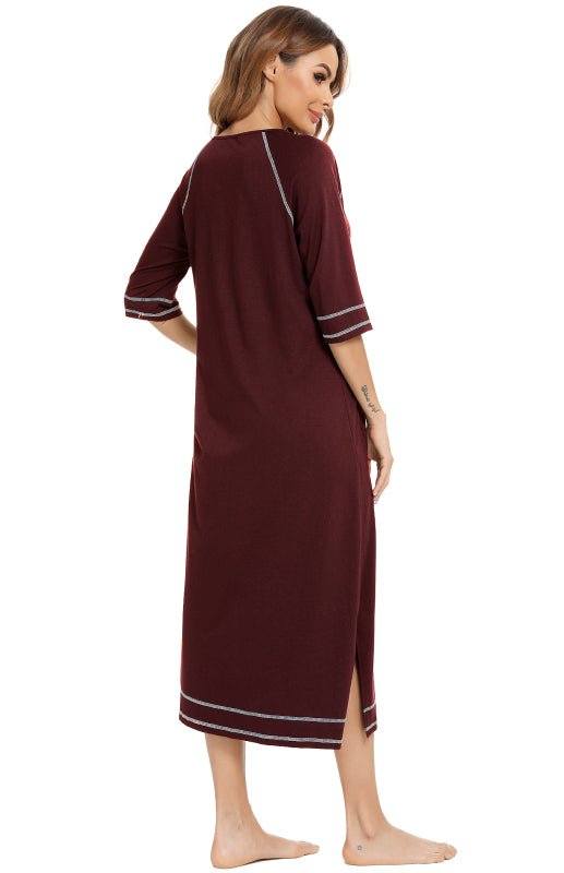 Ladies Loungewear Casual Loose Nightdress