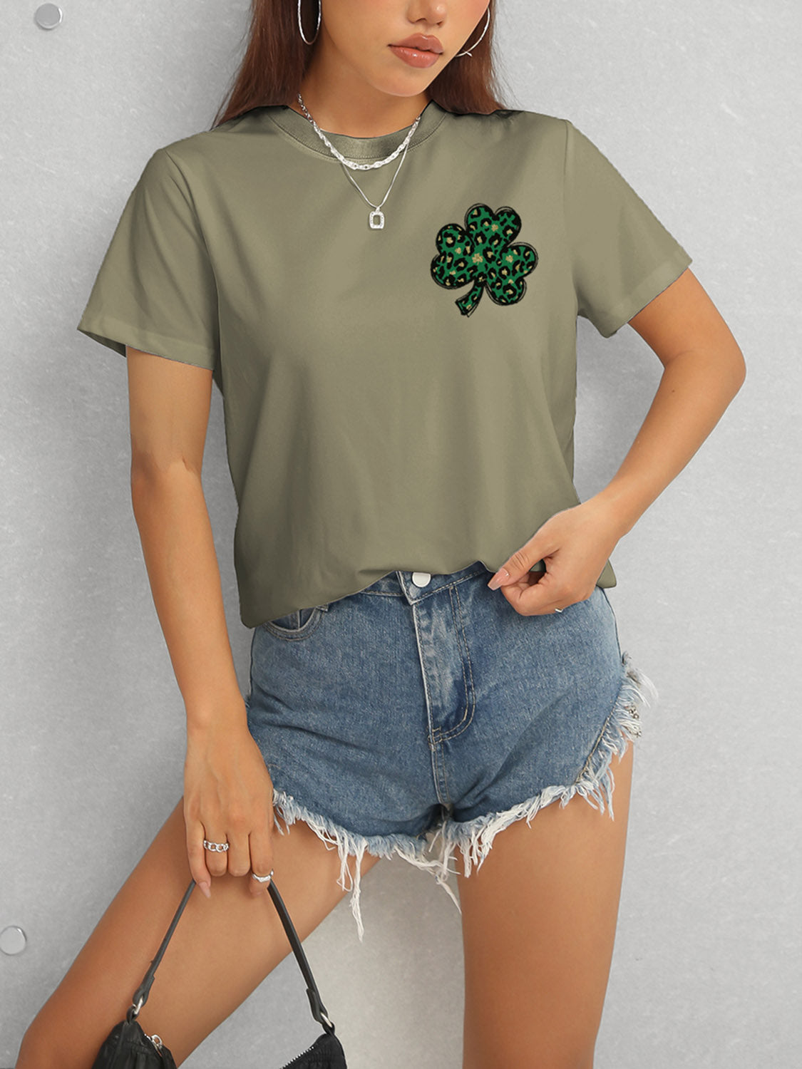 Olive Clover Short Sleeve T-Shirt