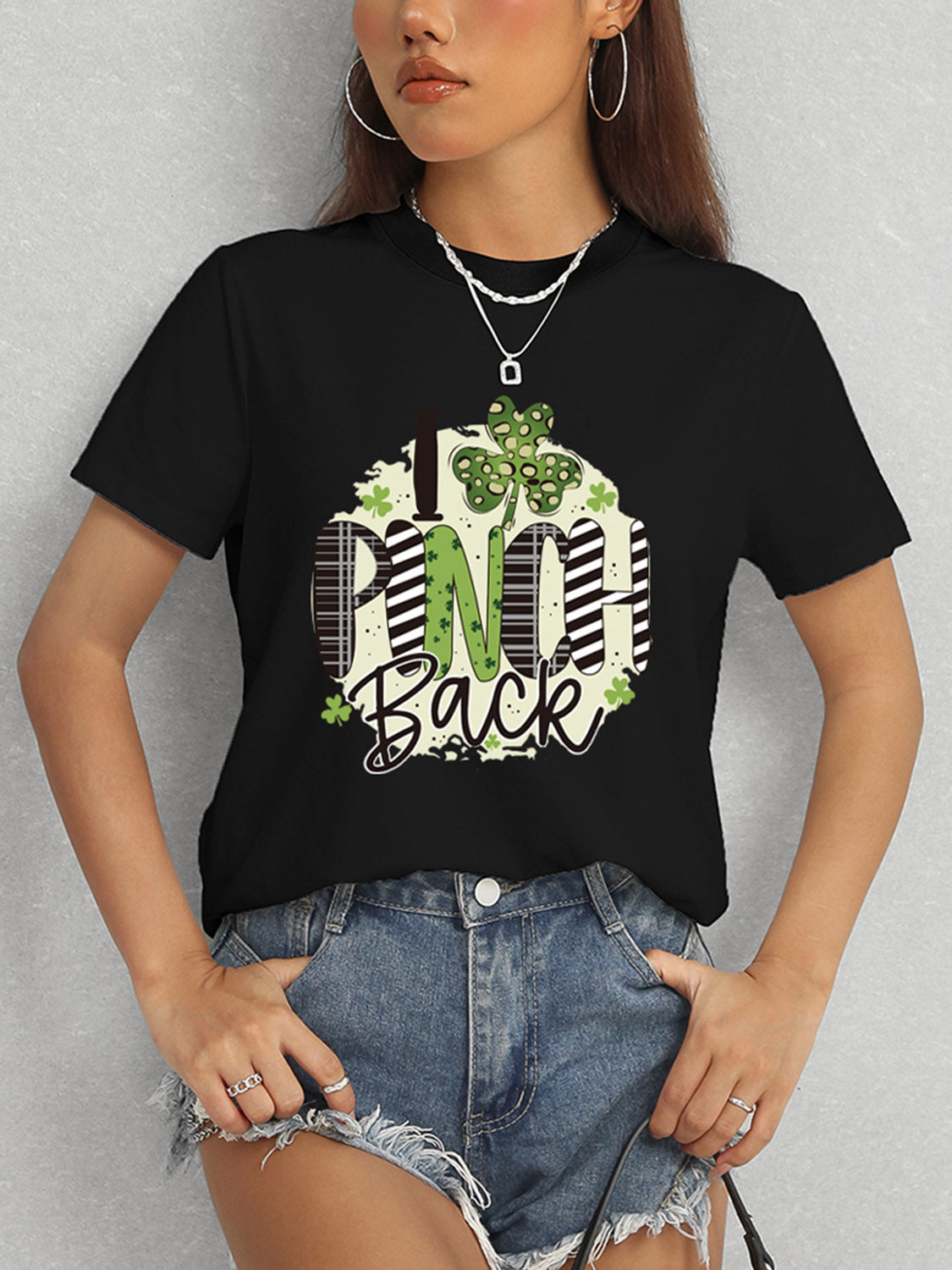 Black short sleeve t-shirt &