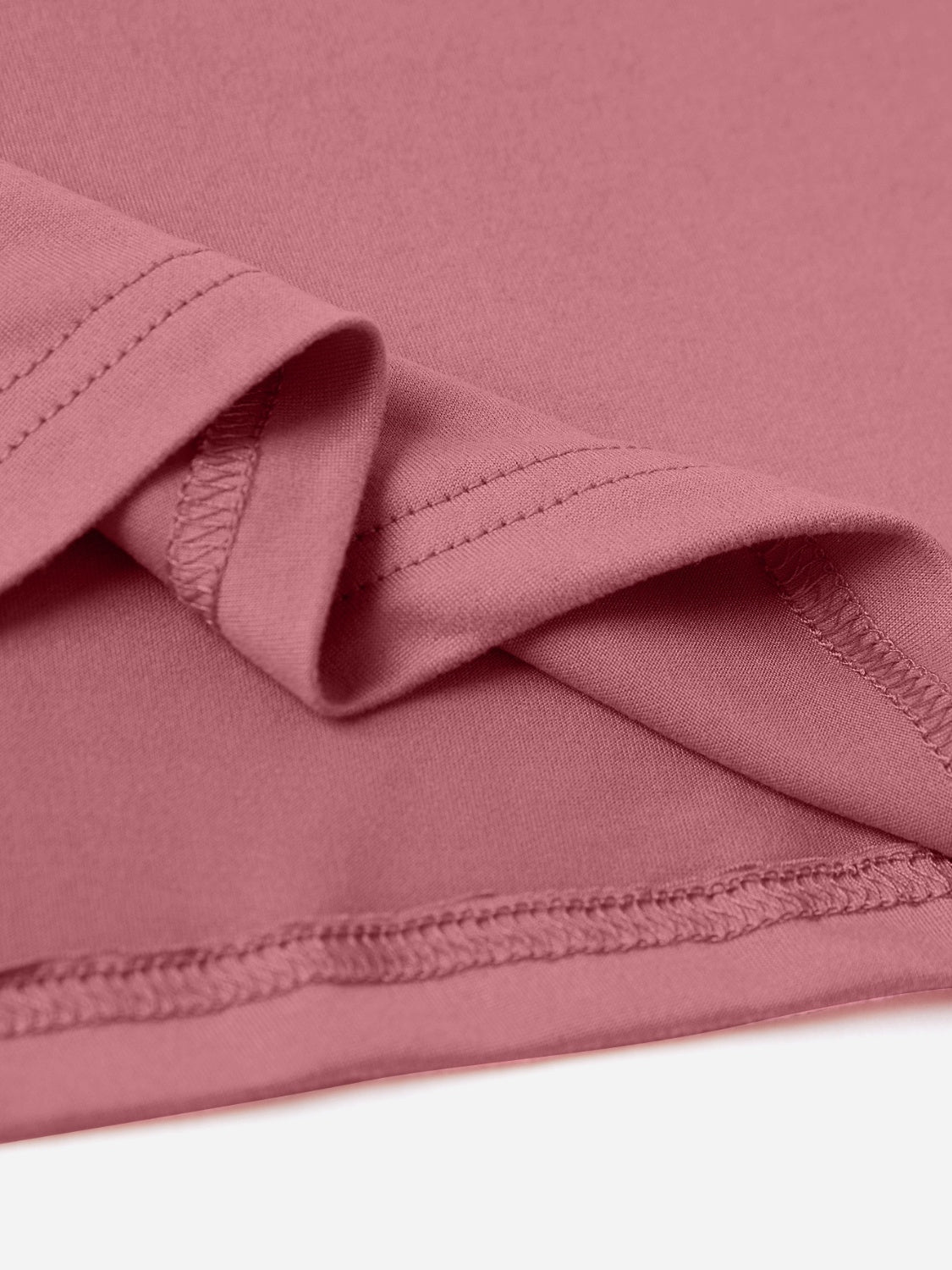Close-up of pink short sleeve T-shirt fabric