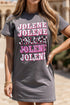 JOLENE round neck short sleeve t-shirt front view
