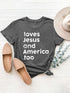 Gray T-shirt with &