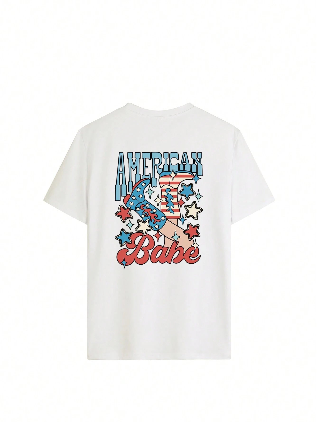 White T-shirt featuring &