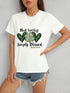 White T-shirt with &