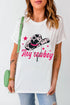 White T-shirt with &