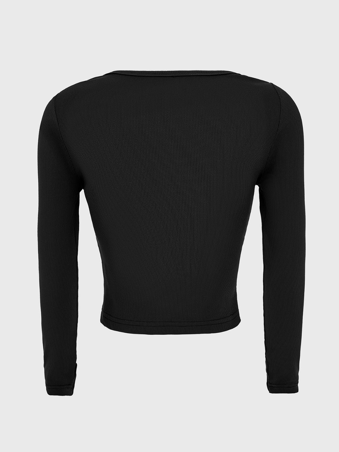 Langärmliges T-Shirt mit U-Ausschnitt