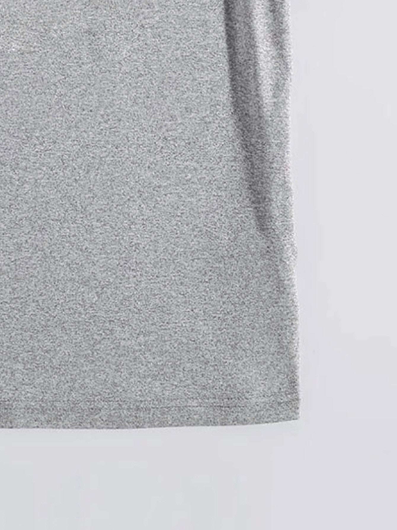 Close-up of gray t-shirt fabric texture