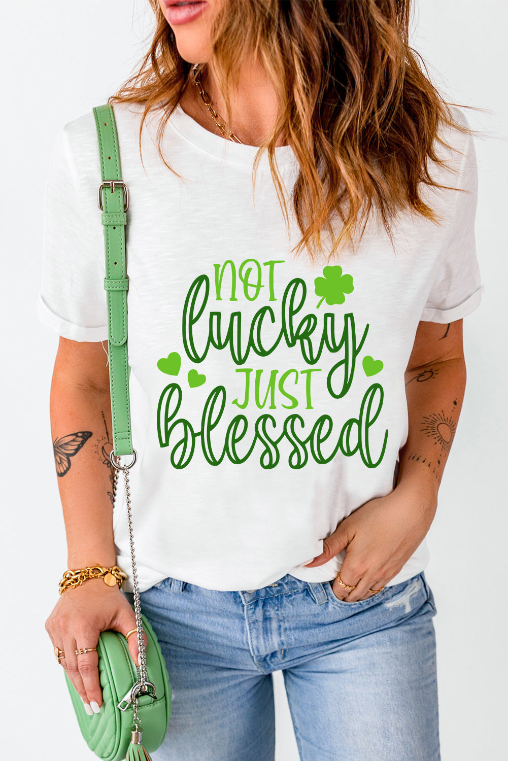 Comfortable Blessed T-Shirt, front view