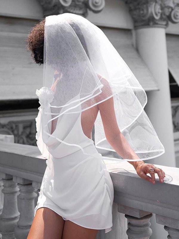 Flower streamer dress European and American women&