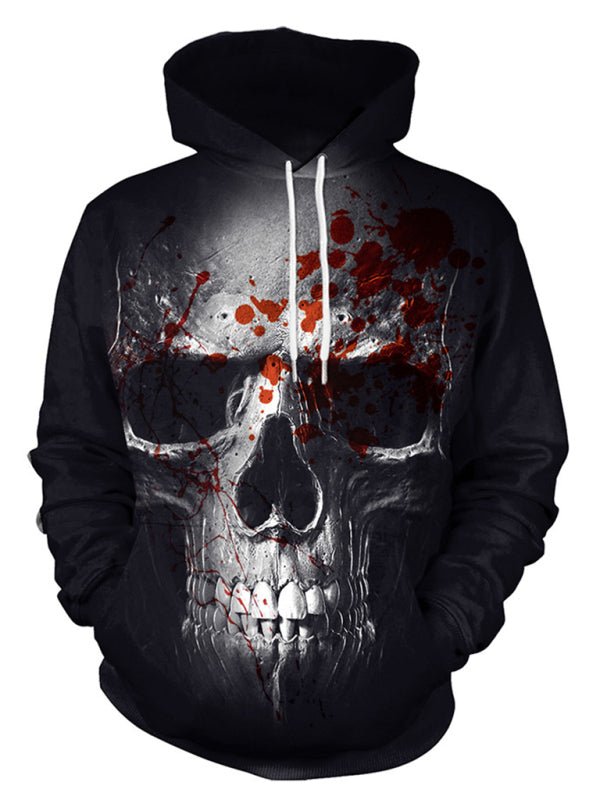 Halloween Horror 3D Digital bedrucktes Kapuzenpullover