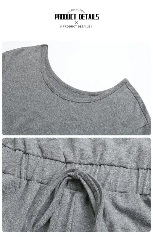 Close-up of jumpsuit neckline and waist tie