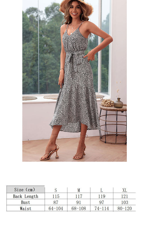 Sexy Kleid mit schmaler Passform und Schnürung und Leopardenmuster