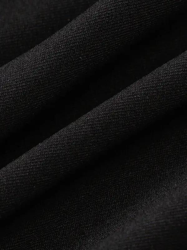 Close-up of black fabric texture
