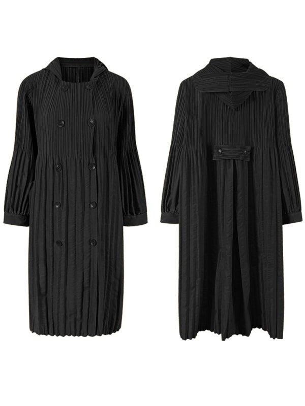 Cardigan mi-long à double boutonnage pour femme