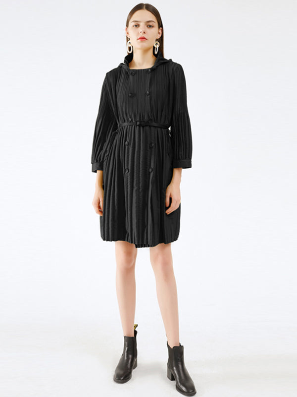 Cardigan mi-long à double boutonnage pour femme